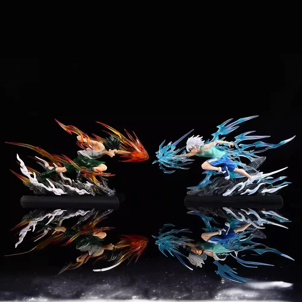 

Креативная модель статуи Hunter x Hunter Killua Zoldyck Gon Freecss. Материал ПВХ. Украшение рабочего стола GK Коллекционная модель