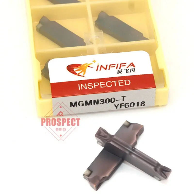 10pcs MGMN200 MGMN250 MGMN300 MGMN400 T Carbide Inserts Profiling Grooving Parting Blade YF6018