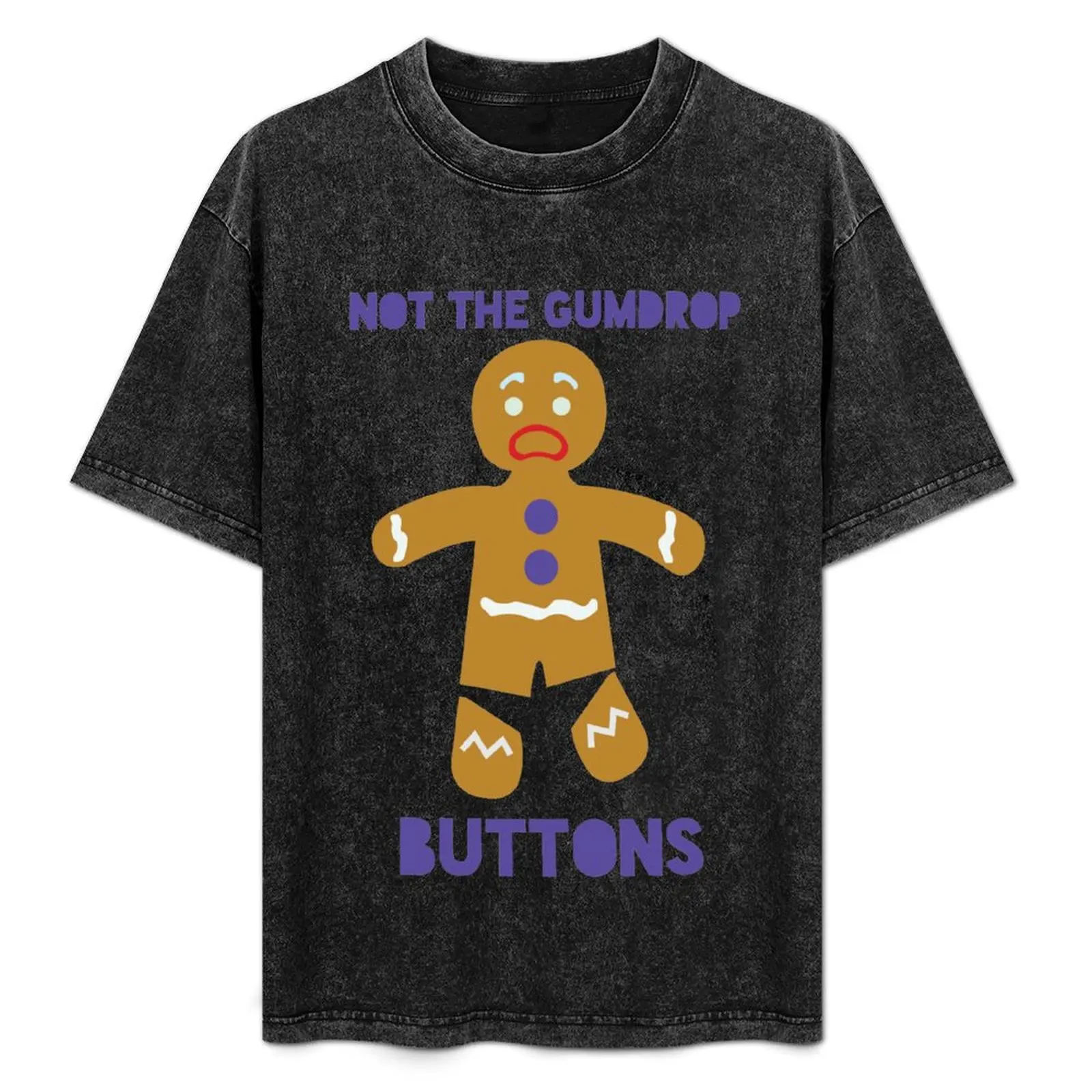 

Le Gumdrop Buttons T-Shirt Big Size Loose Fit Tee Shirt