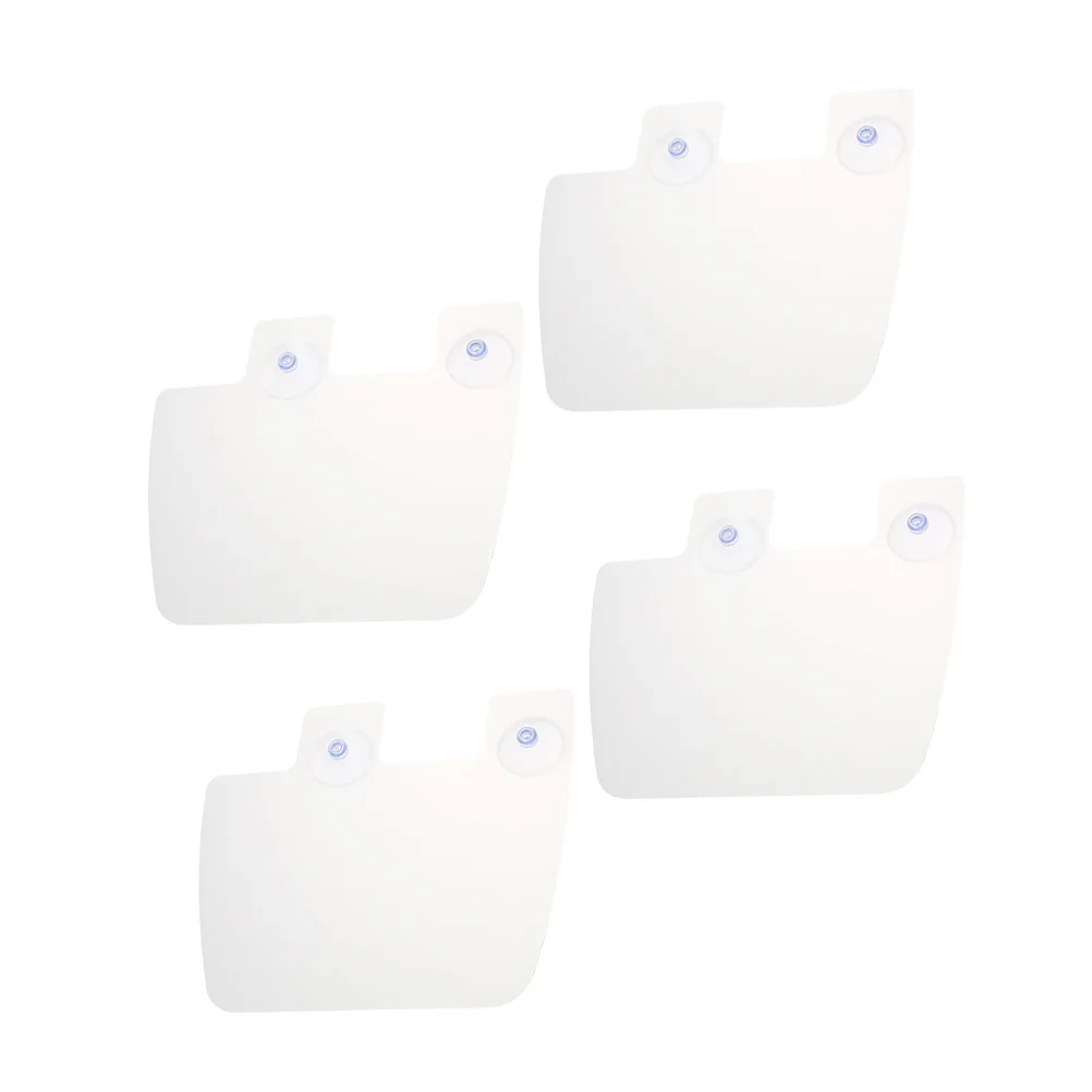

4pcs Sink Splash Guard Kitchen Sink Baffle Board For Gas Stove Oil Resistant Waterproof Suction Cup Easy Install Kitchen Bar