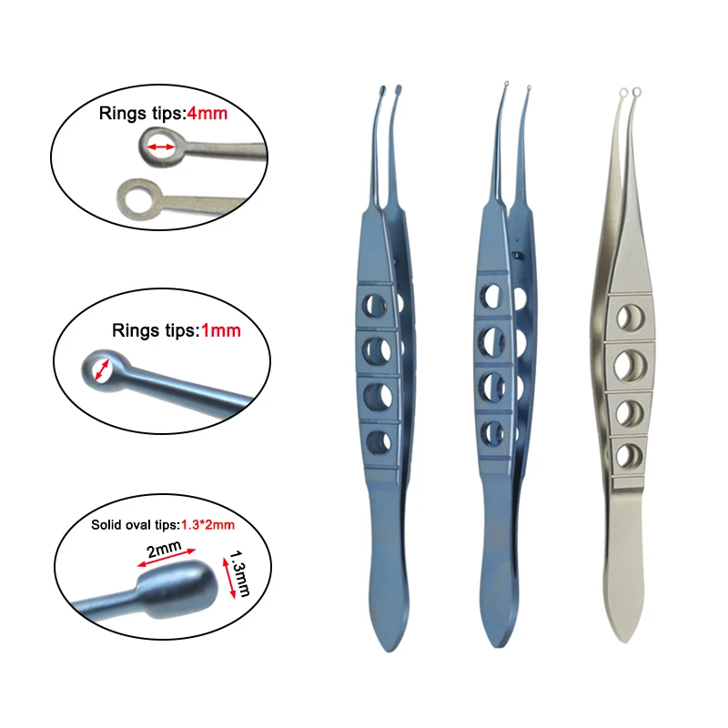 

Eyelid Perone LASIK Forceps with Hole Curved Ophthalmic Surgery Instrument Titanium Alloy/stainless Steel