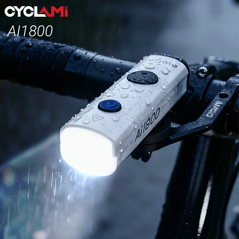 

CYCLAMI 1800 Lumens Ultralight Bike Light Hanging Version Bicycle Headlight Aluminum Alloy Front Light ROAD MTB Cycling Lamp
