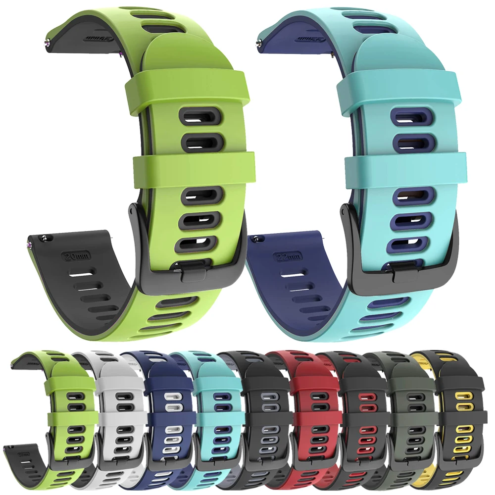 Ремешок 20 мм 22 мм для Garmin Forerunner 55 165 265 255 245 Music Active 5/Vivoactive 6 5 4 3/Venu 3/2, оригинальный ремешок для часов, браслет