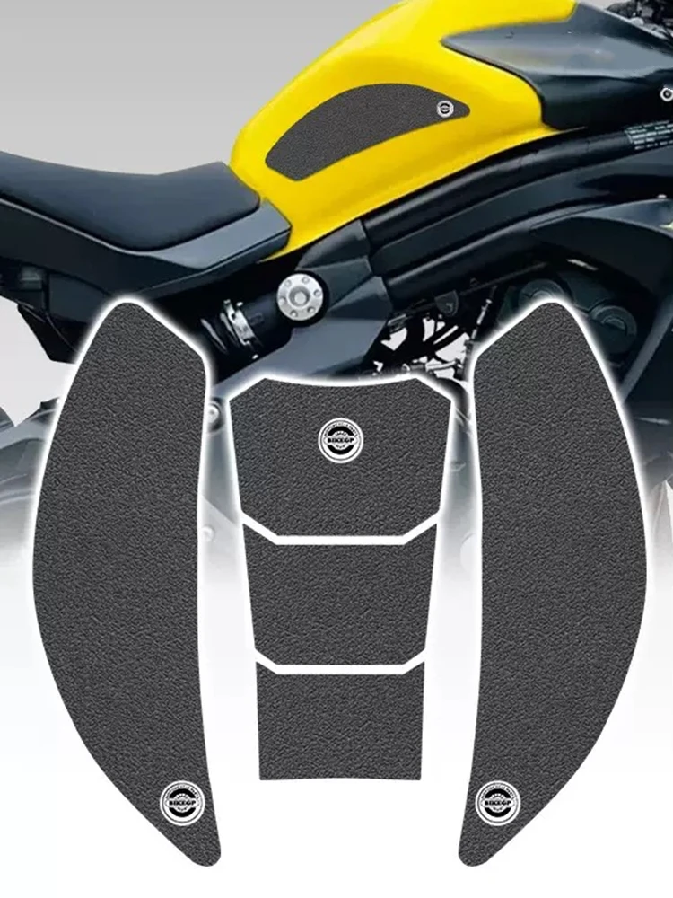 Motorcycle Fuel Tank Sticker for KAWASAKI ER6N 2006-2016 Fish Bone Anti-Slip Protection Side Decal Compatible with
