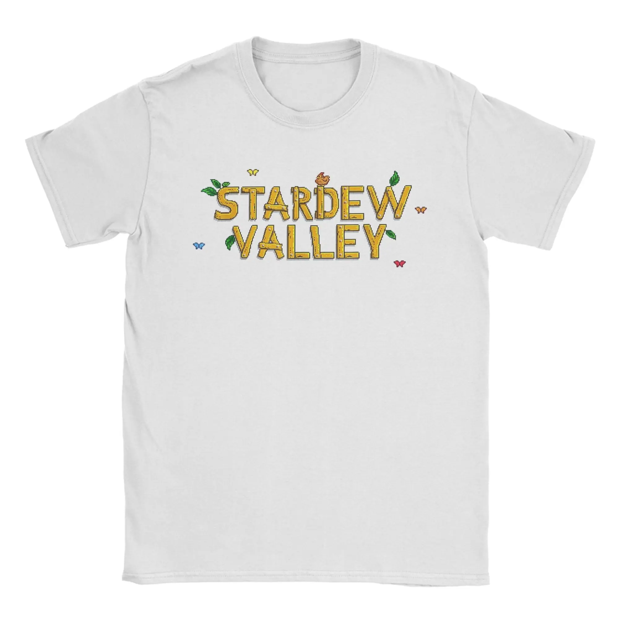 

Stardew Valley SV Cute Chicken T-Shirt Men Farming Game Funny Cotton Tee Shirt Round Neck Short Sleeve T Shirt New Arrival Tops