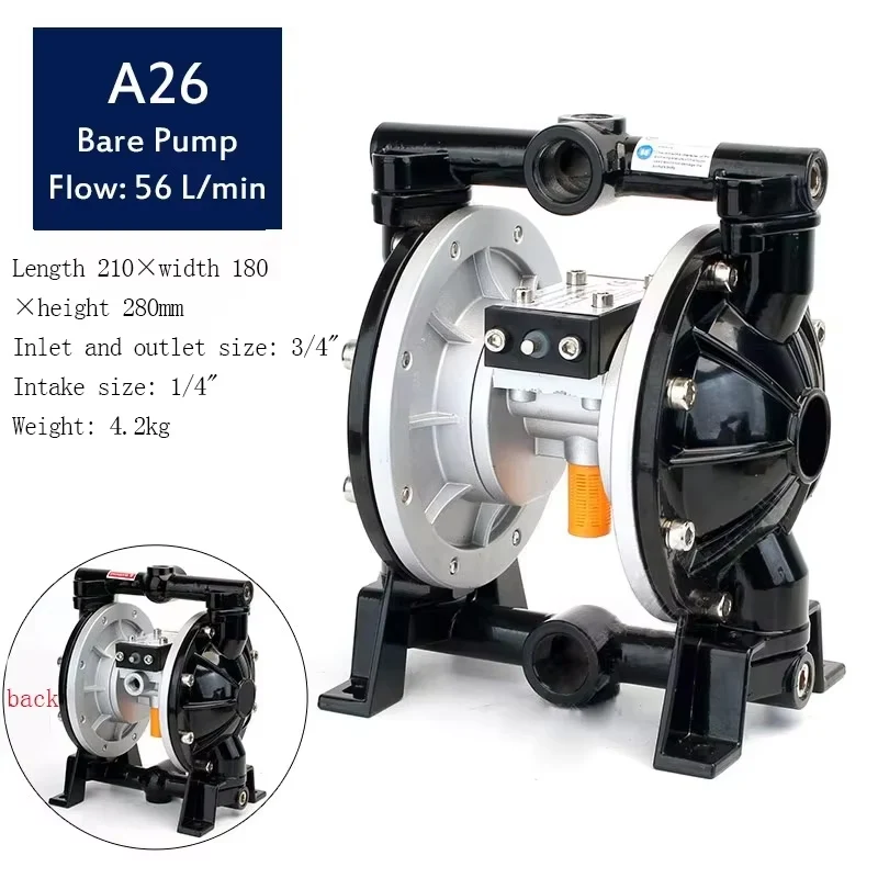 Pneumatic Paint Circulation Pump Air Paint Pump Transfer Pump for Painting Machine Spray Gun Coating Liquid Feeding Pump