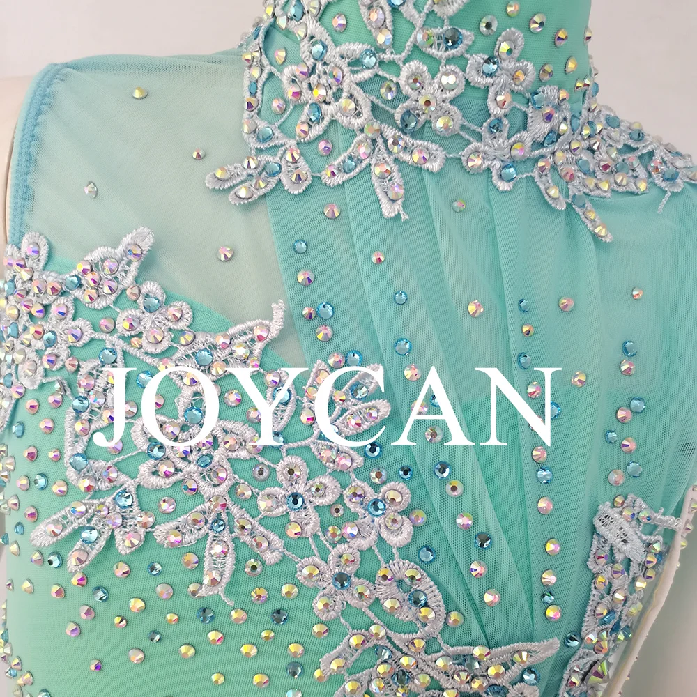 JoyCan فستان رقص غنائي الفيروز ملابس رقص الجاز القطب الرقص ملابس فتاة أداء التدريب