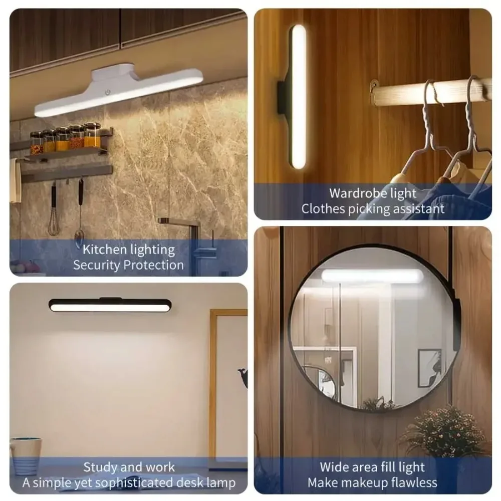 Lampka biurkowa LED do akademika, ochrona oczu, lampka do nauki, magnetyczna lampka chłodząca, obrotowa lampka nocna do sypialni, lampka do czytania i nauki.