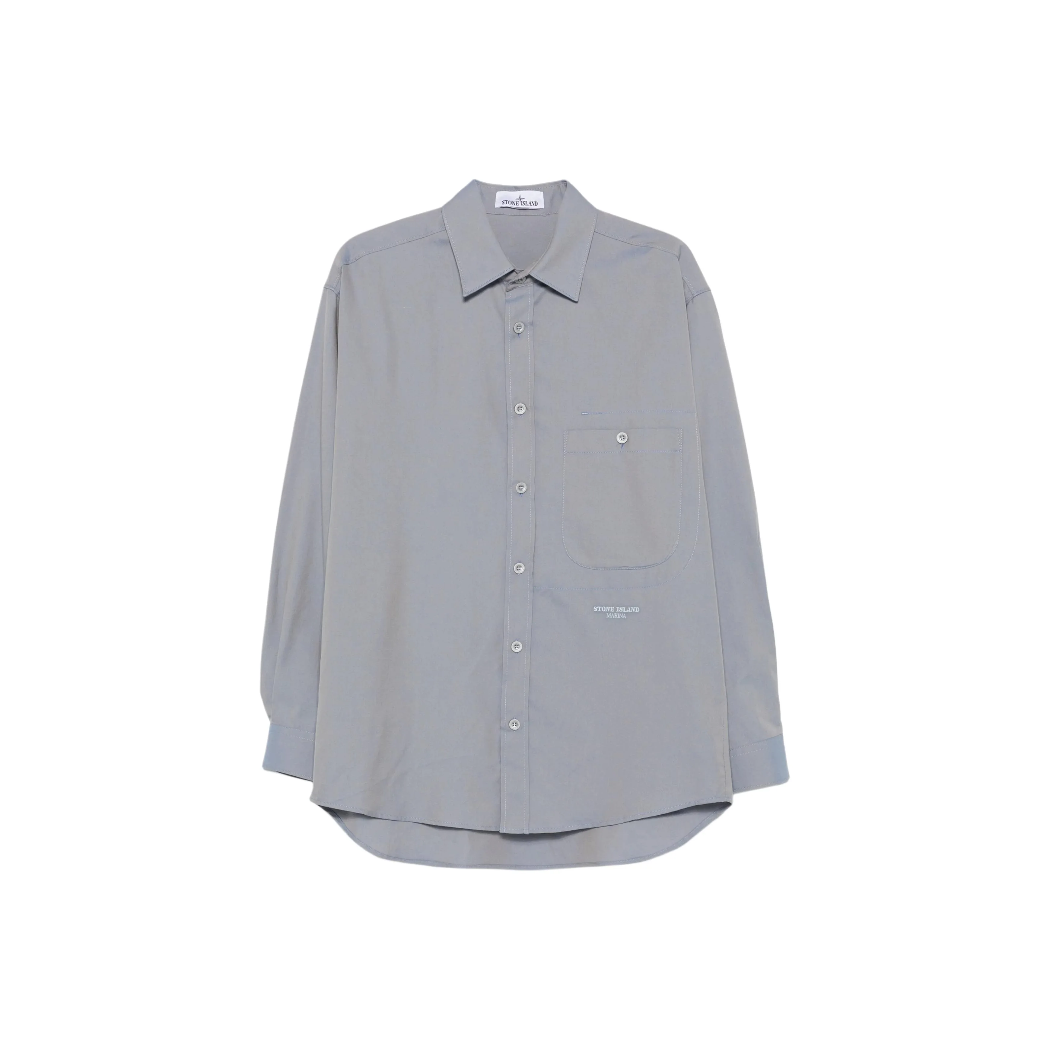 STONE ISLAND Marina Shirts Men's Sky Blue Lapel Moderate K2S151100003S0X17-V0040
