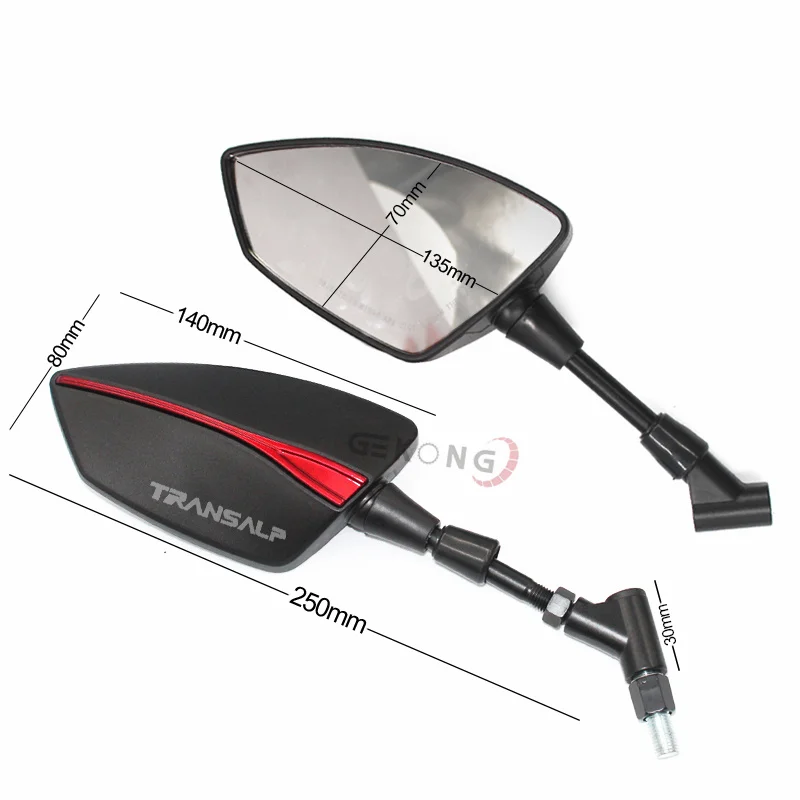For Honda XLV 600 650 700 TRANSALP XL600V XL650V XL700V Motorcycle universal rearview mirror battle axe modification accessories