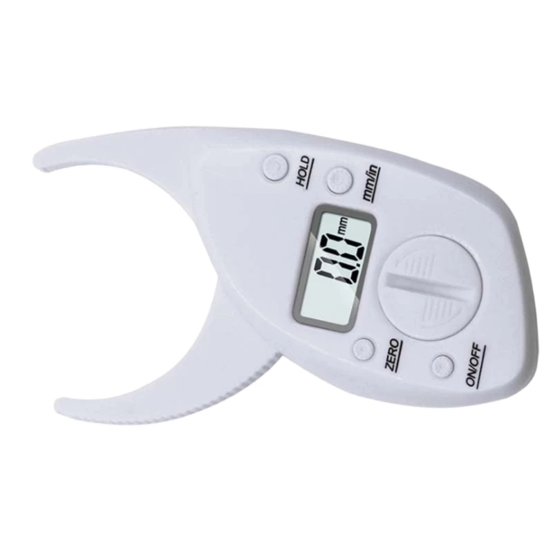  Ergonomic Digital Fat Caliper Measuring Tool with Nonslip Grip for Accurate Body Composition Analysis 0.1mm Resolution