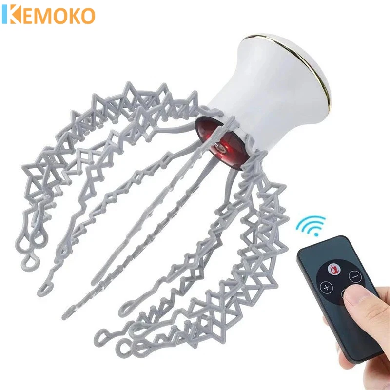 

Electric Scalp Massager Hands Free Therapeutic Head Octopus Claw Scratcher Vibration Relief Stress Hair Stimulation Rechargable