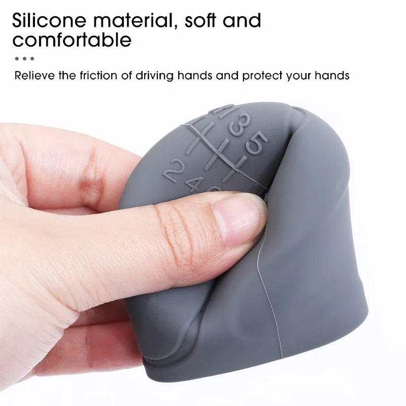 Couvercle de changement de vitesse universel en silicone pour voiture, poignée coordonnante, housses de protection, accessoires d'intérieur de voiture