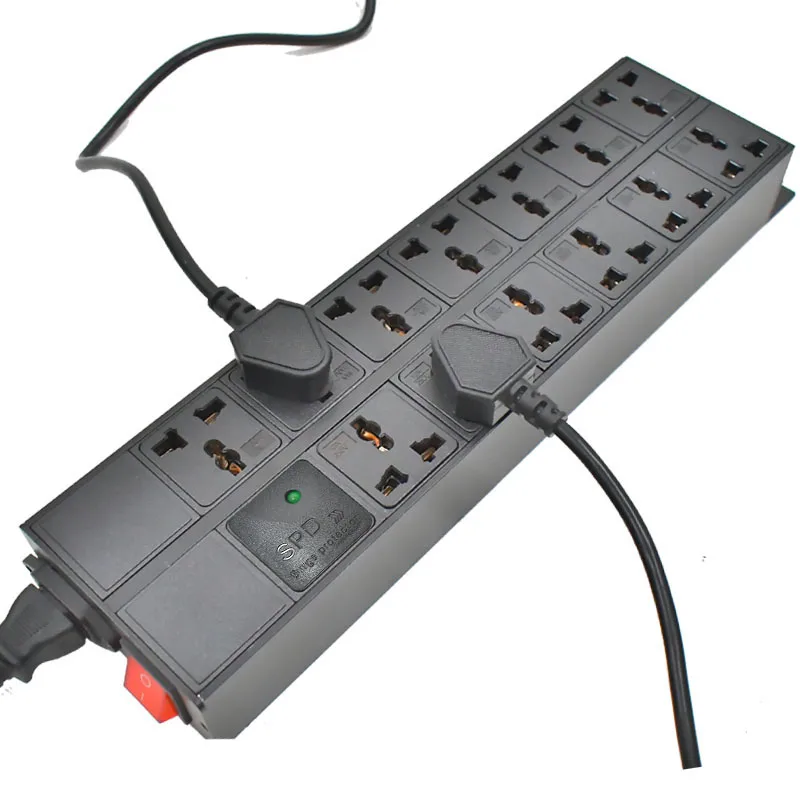 C14 port PDU power strip 3-23 Unit Universal output socket Network Cabinet Rack Switch wireless Surge protection