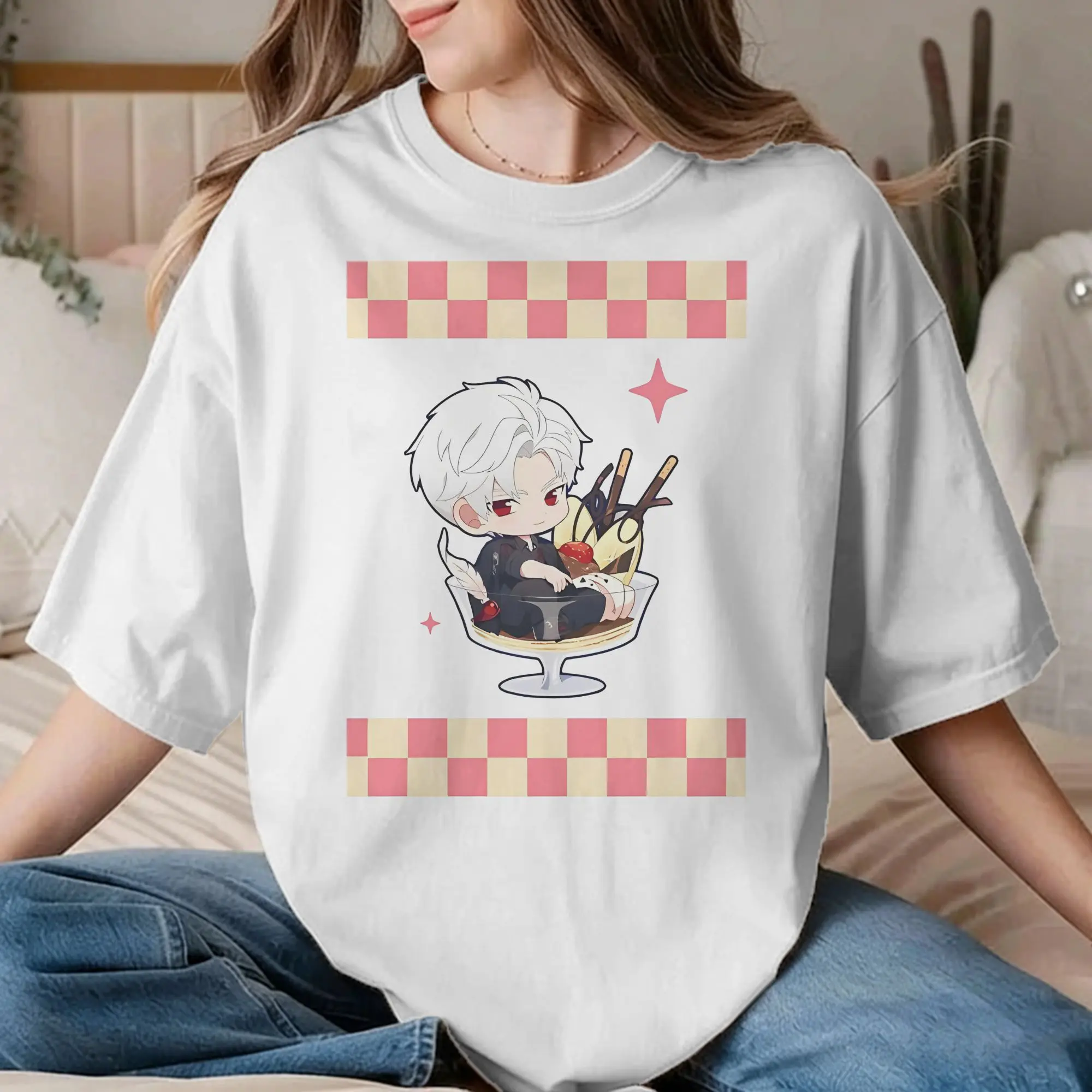 Camiseta Chipi Sylus Love and Deepspace para hombre y mujer, camiseta divertida 100% de algodón, camisetas de cuello redondo, ropa de manga corta, regalo