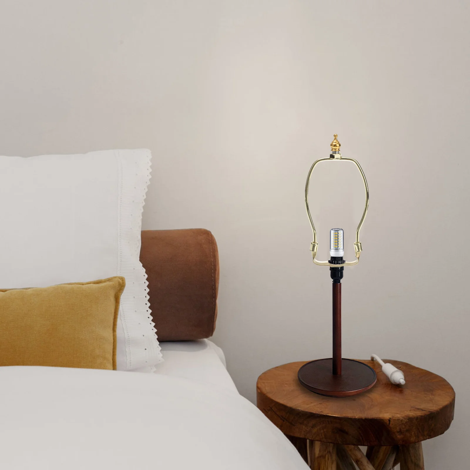 

6 Inches Horn Light Bracket Metal Durable Stable Easy to Install Table Floor Lamps Lamp Frame Lampshade Holder Essential