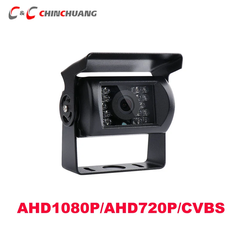 AHD 1080P 720P CVBS Truck Rear View Backup SONY CCD Camera with 18 IR LEDs Night Vision for Bus Caravan Van Trailer Car Monitor