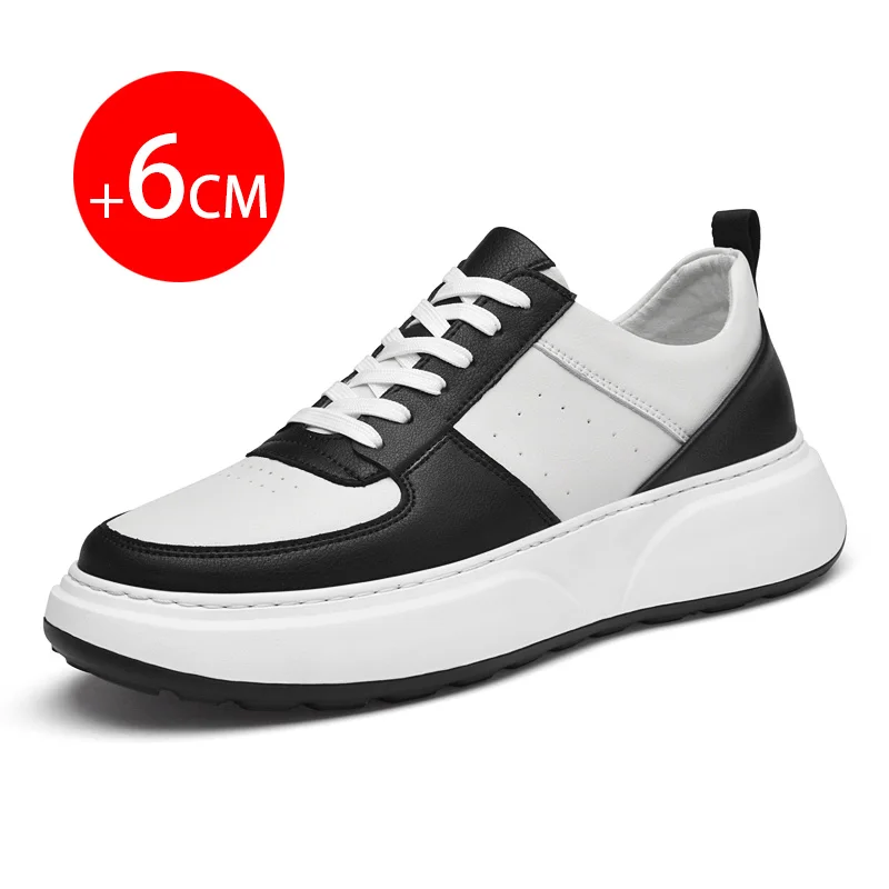 Mens height increasing shoes Thick soled casual shoes Anti slip and durable Increase height by 6 centimeters Suitable for daily