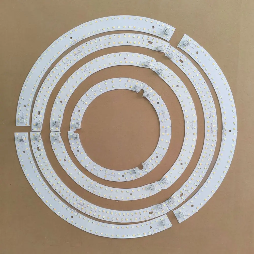 Replacement LED Strip Module For Pumpkin Ceiling Fixtures Curved Light Board Three Color Dimmable Repair Kit Accessories