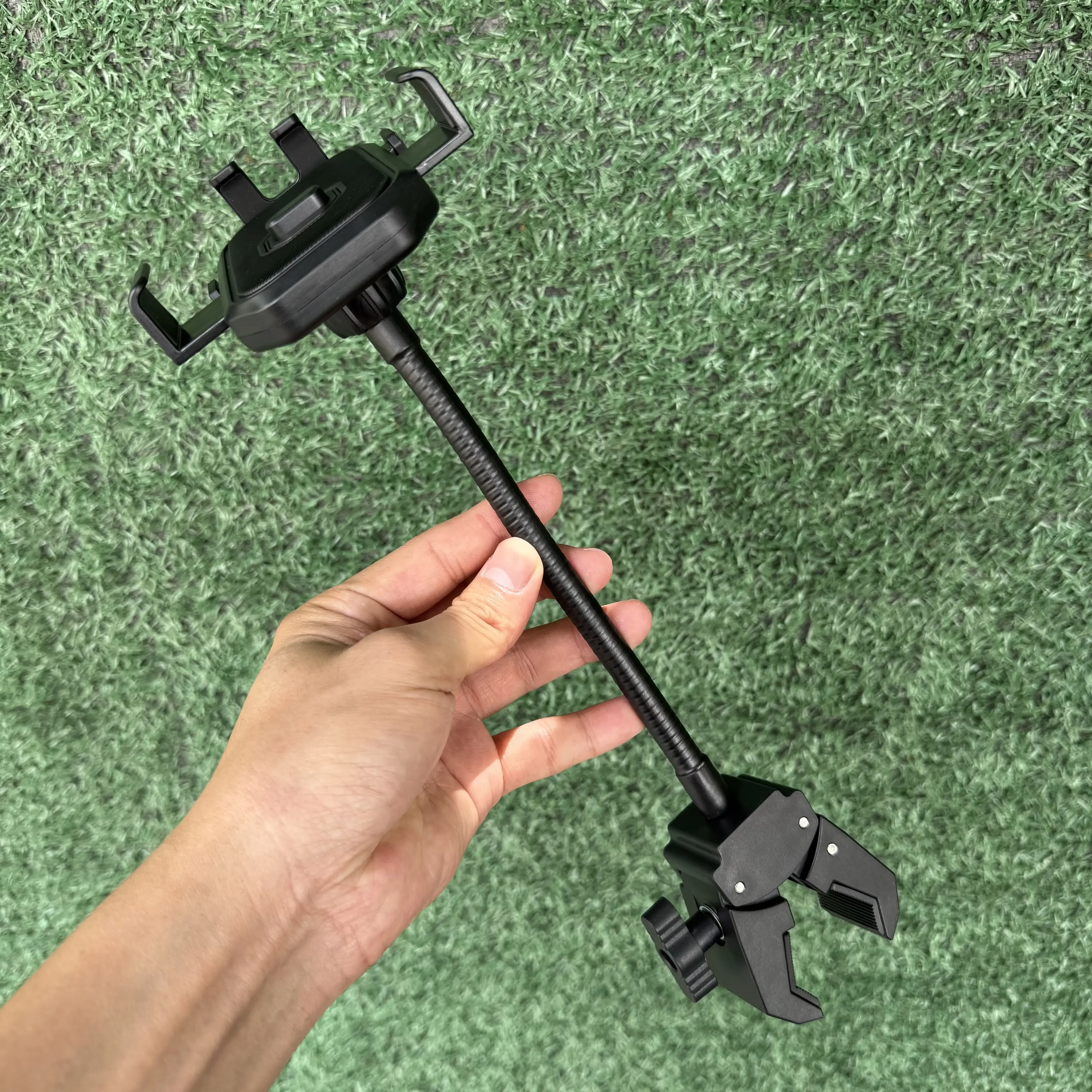 Suporte de Celular Giratório 360 Graus com Braço Flexível de Metal para Transmissão ao Vivo - Ideal para Pessoas Preguiçosas