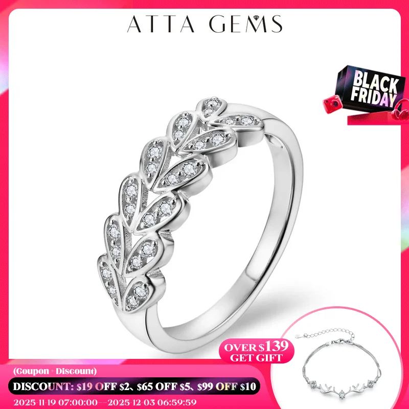 

Обручальное кольцо с муассанитом для женщин, однотонное свадебное Ювелирное Украшение из белого золота 10 к 14 к 18 К с сертификатом, ATTAGEMS D VVS1