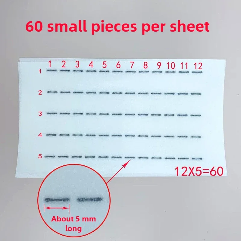 Bande adhésive pour faux-cils, bâton segmenté, bande auto-adhésive, outil étanche, 1-20 feuilles