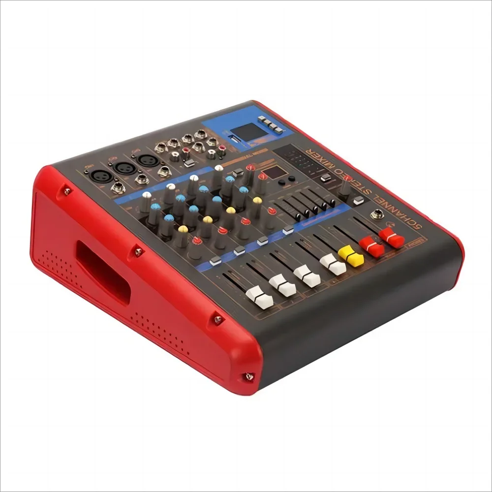 2026/4 Channel  mixer dj sound audio power mixer usb interface controller