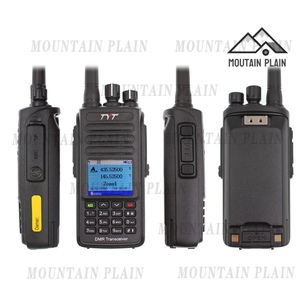 TYT MD-UV390 DMR Digital Walkie Talkie UV390 IP67 Waterproof Dual Band UV transceiver GPS Optional Upgrde of MD-390 + USB cable