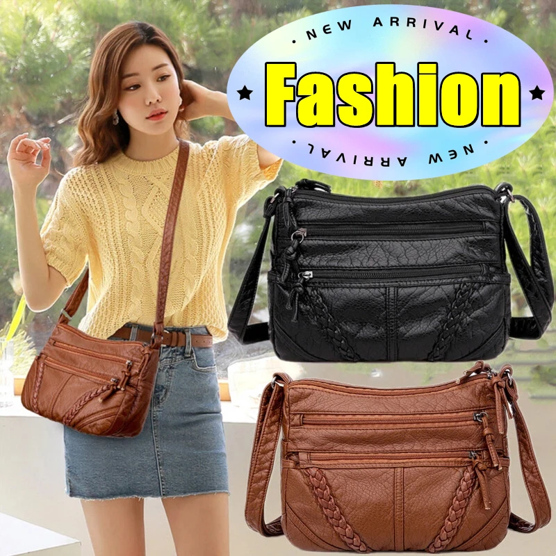 

Новые самые продаваемые женские сумки-мессенджеры, одинаковые кожаные сумки на плечо из искусственной кожи, модные подарки для девочек и женщин среднего возраста