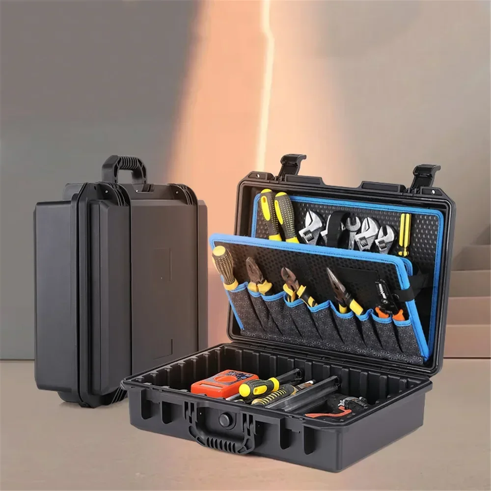 Multi-Pocket Aluminum Divider Tool Box Outdoor Waterproof Luggage (Hand Drawer) Tool Organizer Power Tools Box Accessories