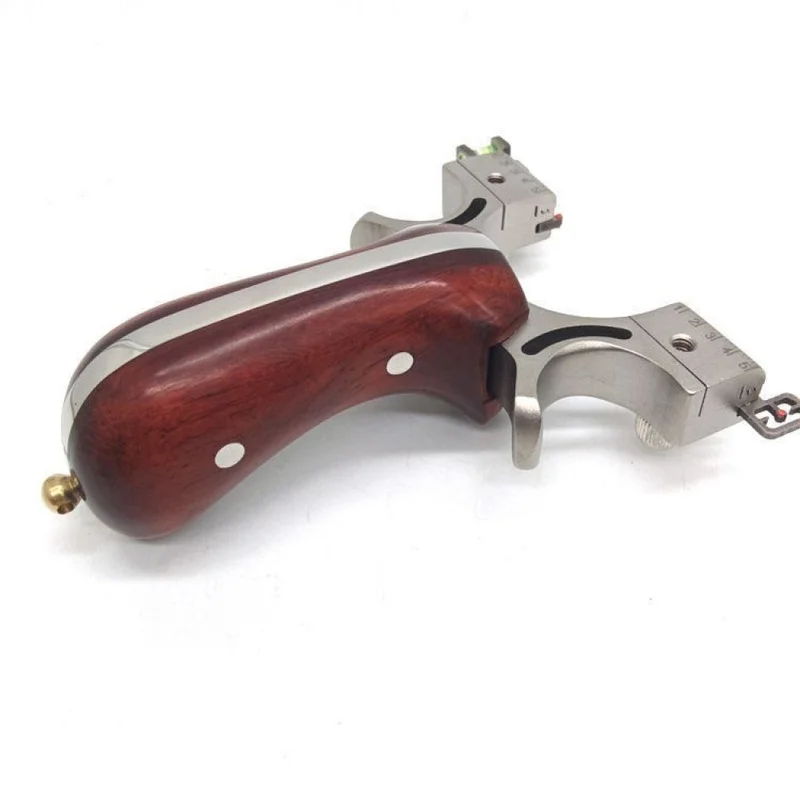 New infrared laser sight double-string 98K slingshot with stainless steel and solid wood frame, steel reinforced recurve Dragon-