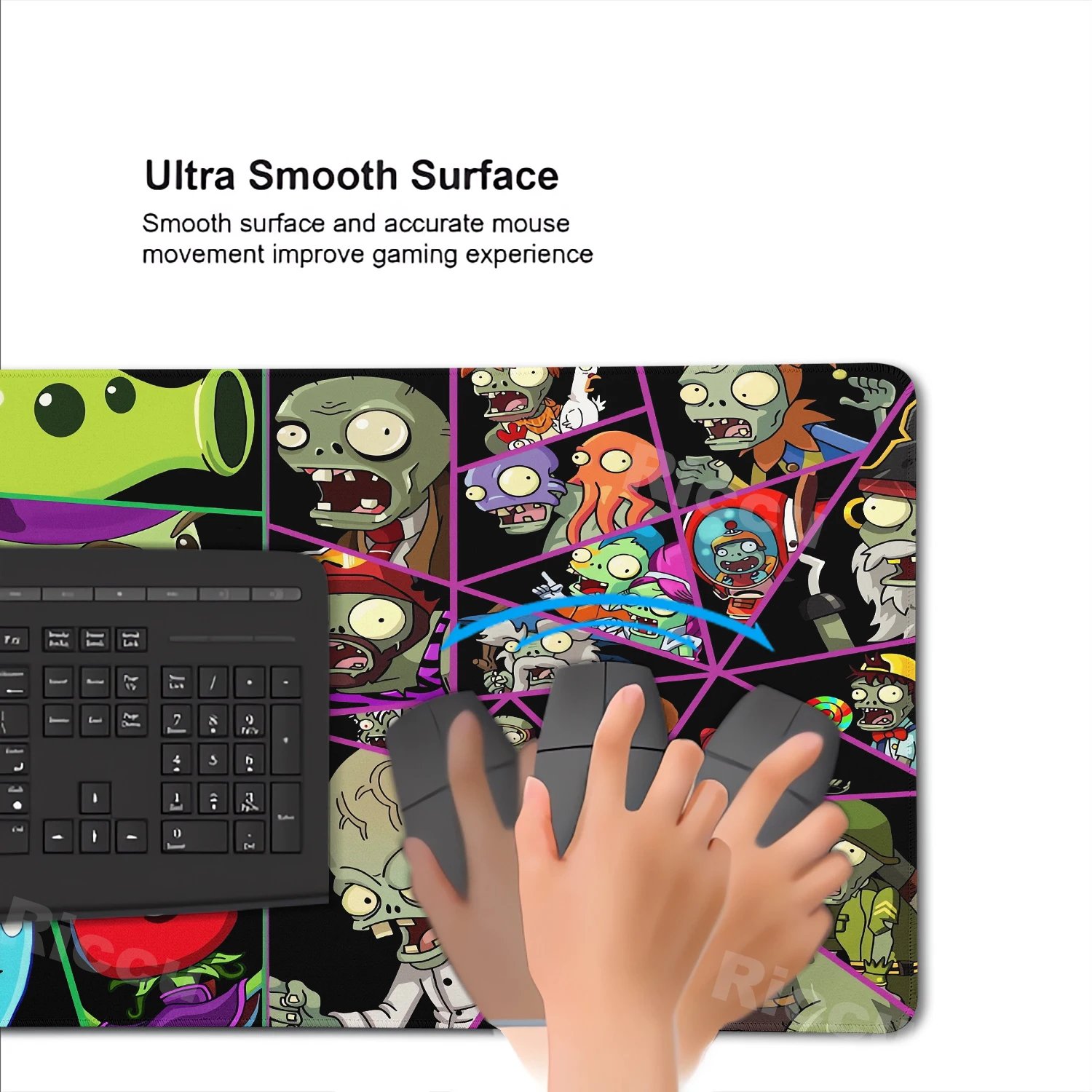 النباتات مقابل زومبي PVZ خرائط ماوس الوسادة XXL لوحة المفاتيح حصيرة مكتبية 90x40 سنتيمتر tapis de souris الكمبيوتر teclado mecânico Deskpad ملحقات الكمبيوتر المحمول