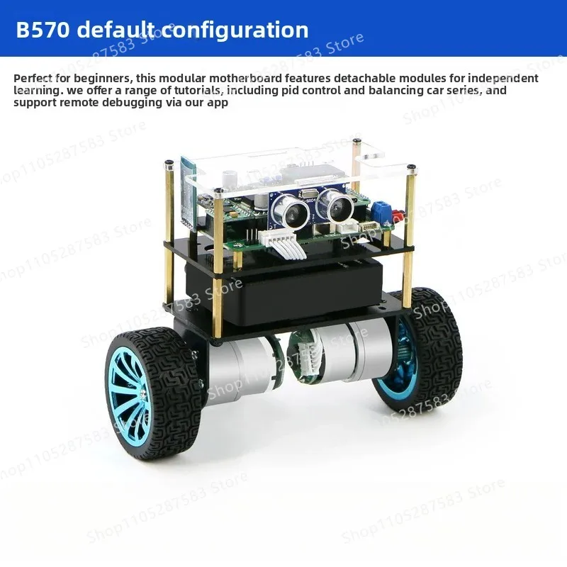 STM32 two-wheel balance trolley B570 two-wheel PID self-balancing robot kit