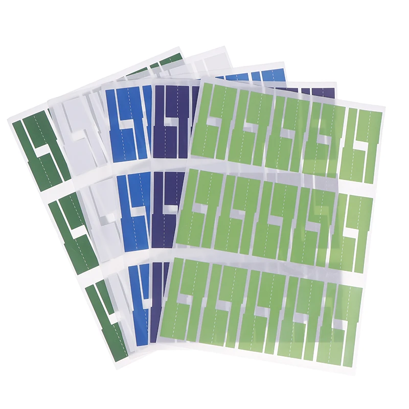 240pcs Self-Adhesive Cable Labels Colorful Waterproof Wire Marking Ties Laser Printer Stickers Fiber Wire Labels Organizers