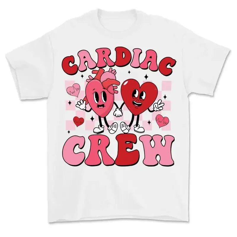 Cardiac Crew Valentine T Shirt Nurse Valentines Day For Sonographer s