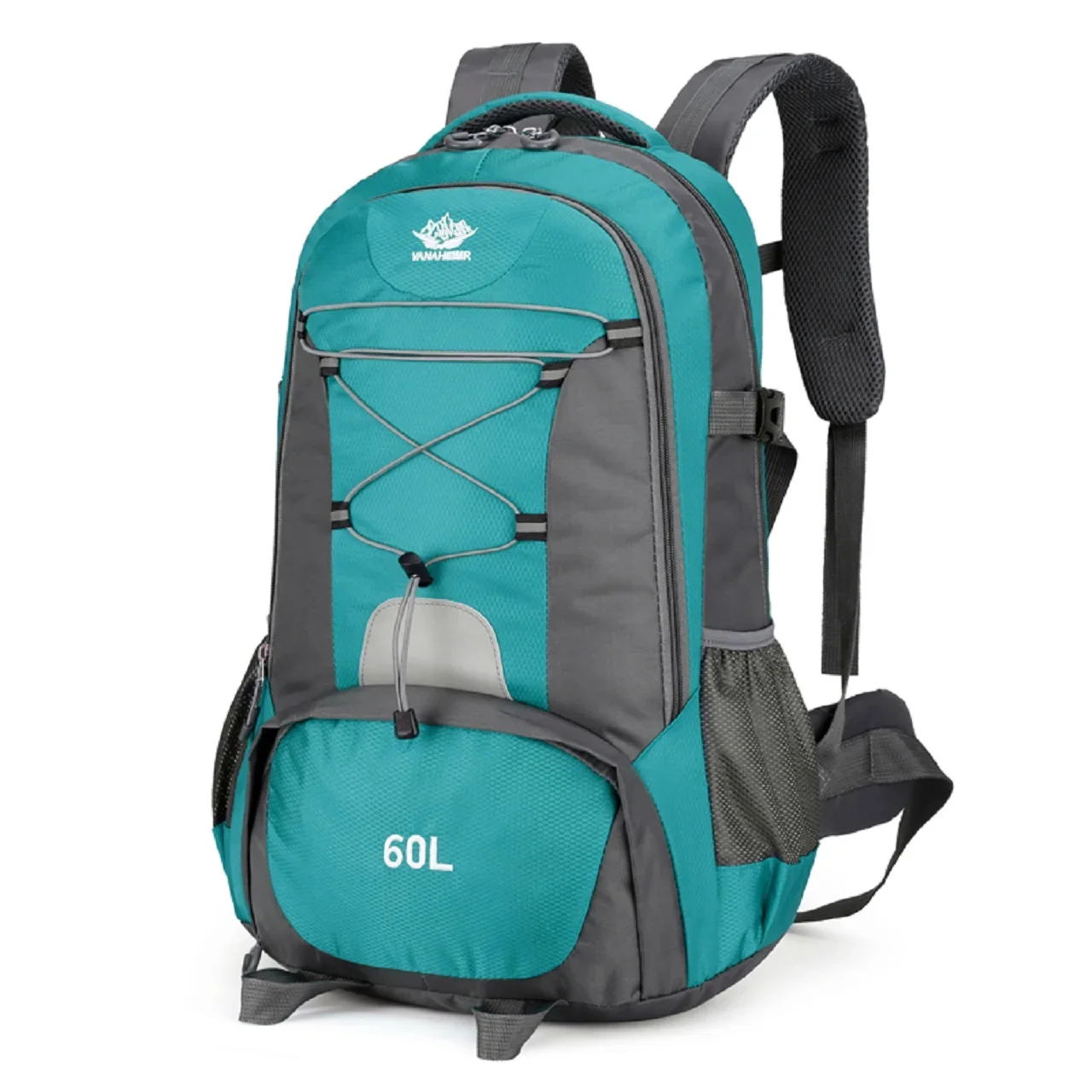 60L กันน้ํายุทธวิธี Mountaineering Bag เดินป่ากลางแจ้งตกปลาล่าสัตว์กระเป๋าทหารกีฬาวัสดุไนลอนกระเป๋าเป้สะพายหลัง