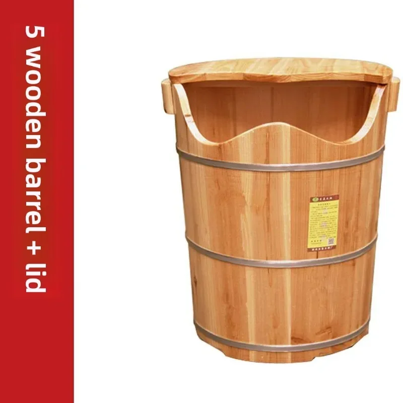 Foot soaking wooden bucket Steaming foot bath bucket Constant temperature soaking bucket