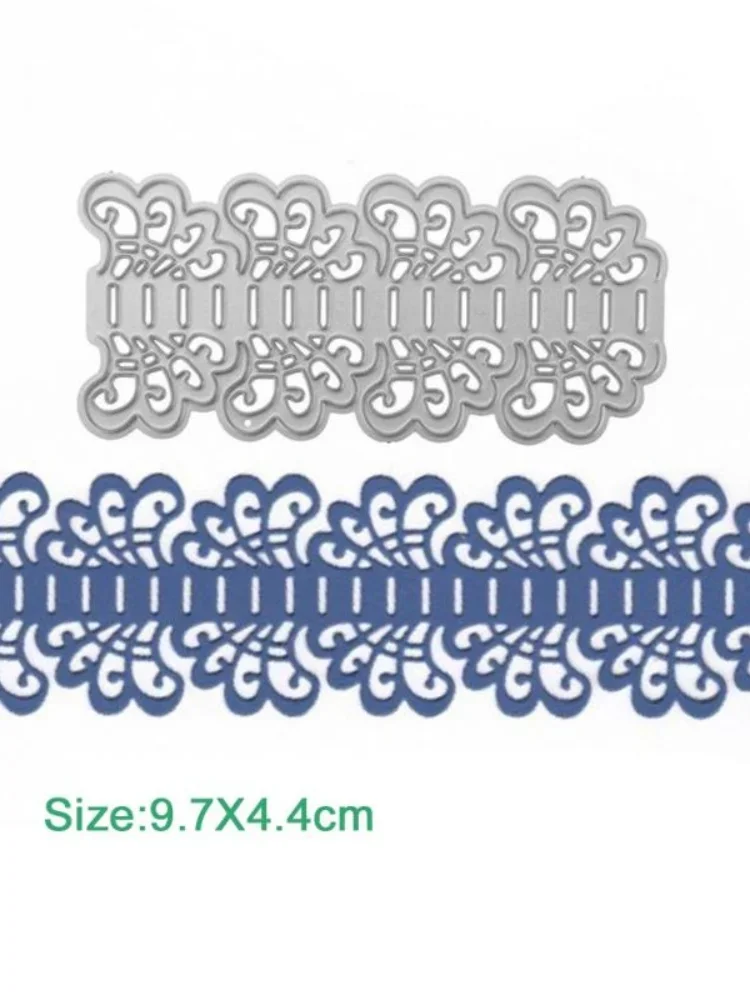 Lace Flower Edge Border Metal Cutting Dies Stencils for DIY Scrapbooking Decorative Crafts Embossing