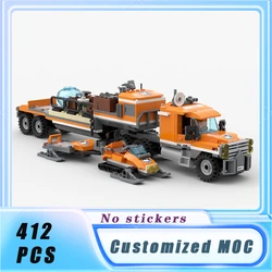 Classical MOC City Arctic Supply Vehicle Building Blocks Model Bricks Display Originality Children's Toys Gifts