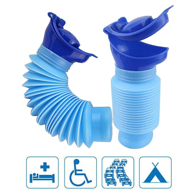750ml Outdoor Portable Car Urinal Telescopic Squat-free Female Boys And Children Travel Camping Hiking Emergency Urinal Foldable