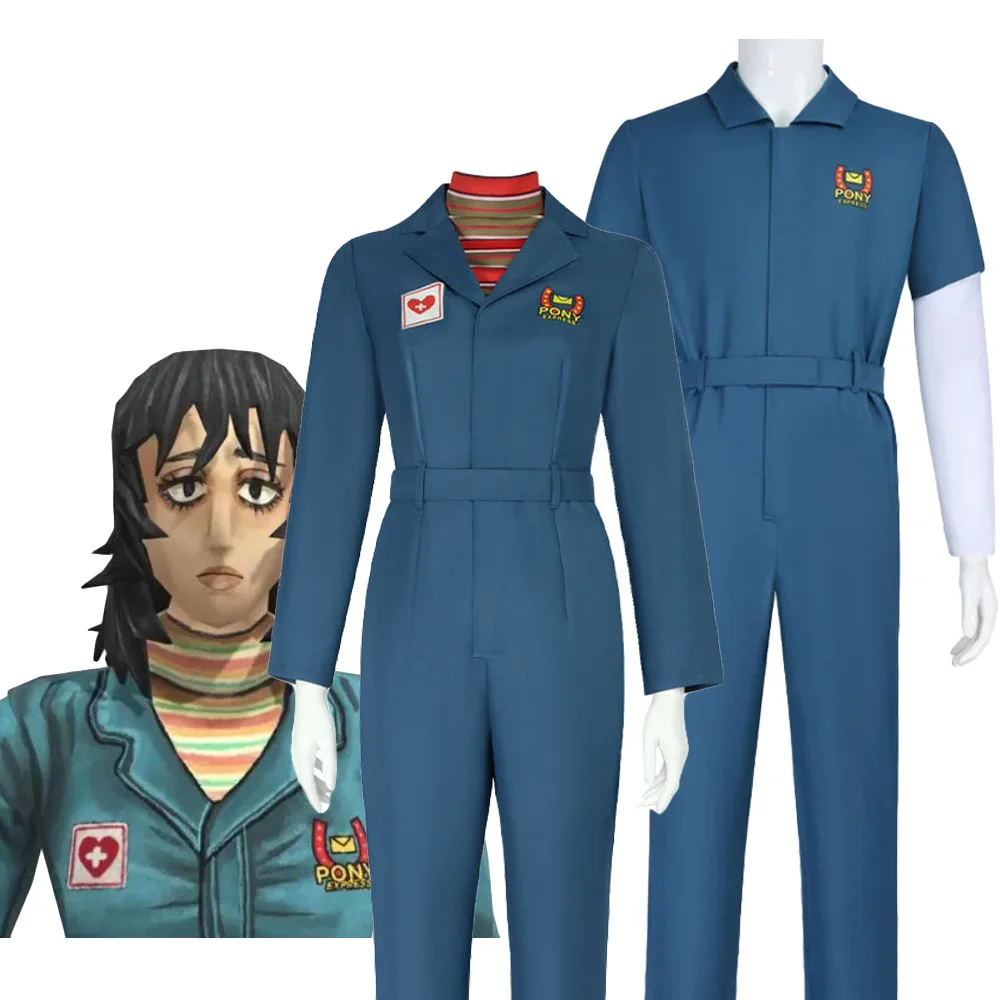 

Game Mouthwashing Jimmy Women Uniform Halloween Fashion Suit Adult Anya Cosplay Dark Blue Jumpsuit with Belt Costume 2025 Hot