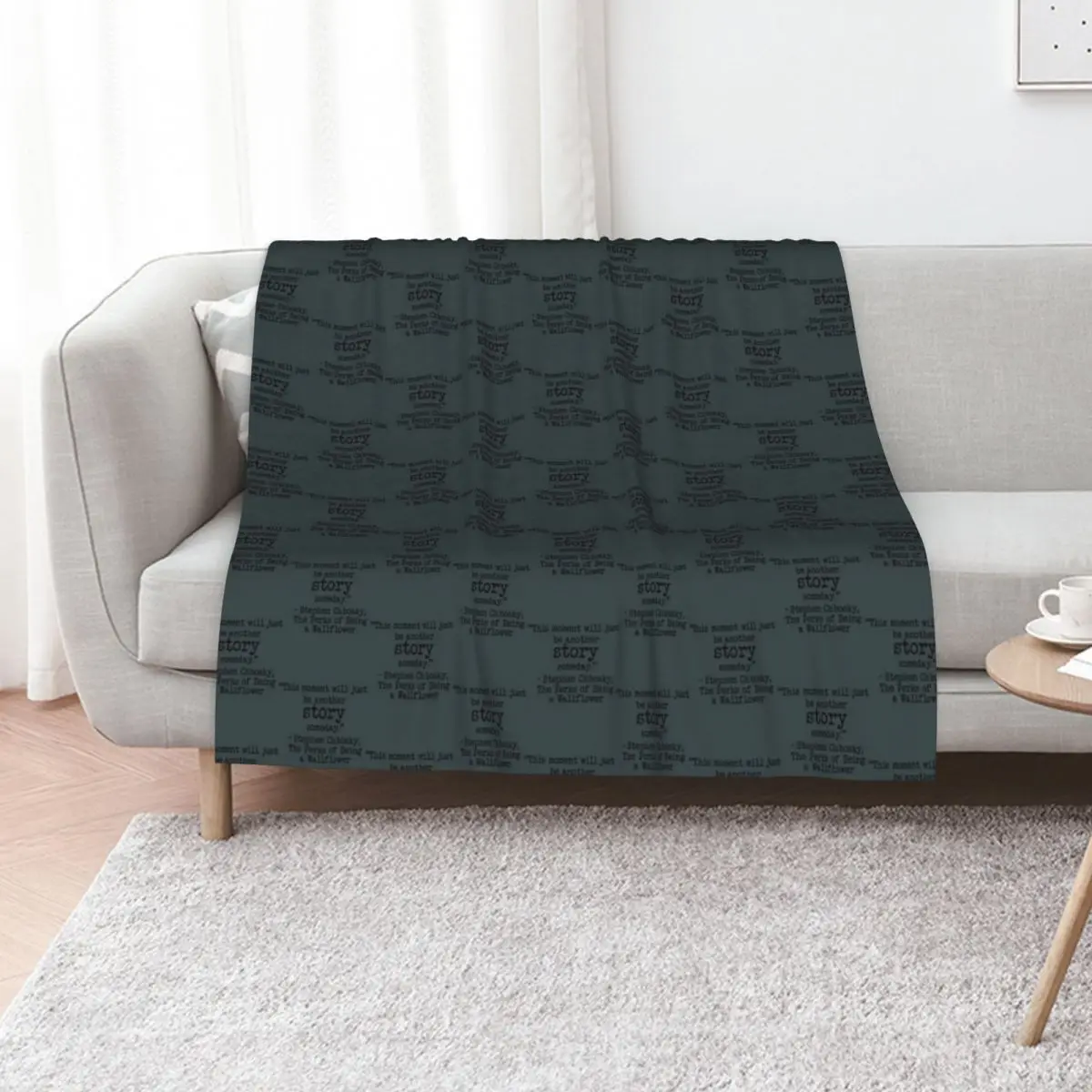

Perks of Being a Wallflower - _quot_This moment will just be another story someday._quot_ Throw Blanket