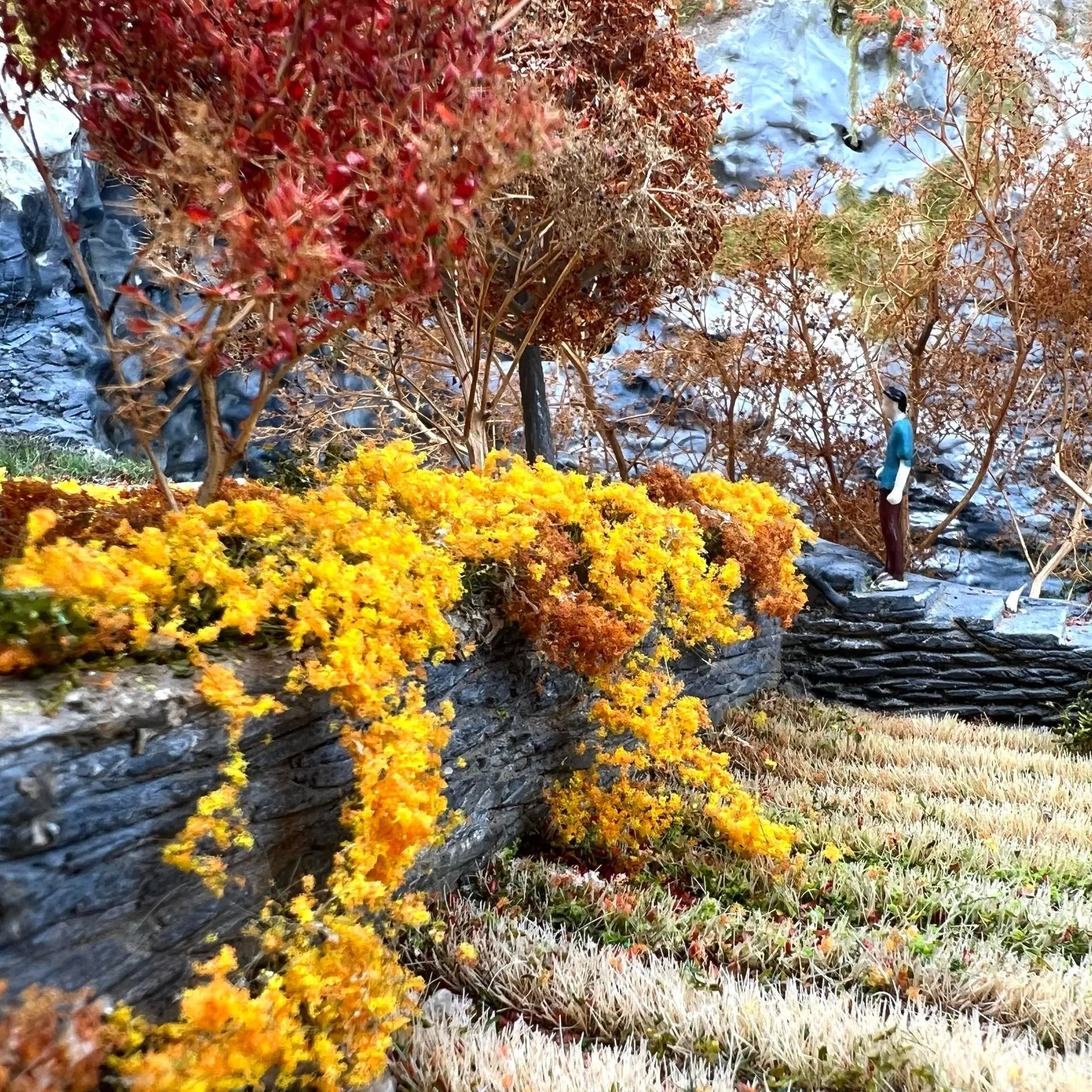Mini-Simulationsranken-Modell DIY Diorama-Zubehör Geländebusch für Wargame Eisenbahn-Layout Sandtisch Bauszenen-Modellbausätze – Detail 9