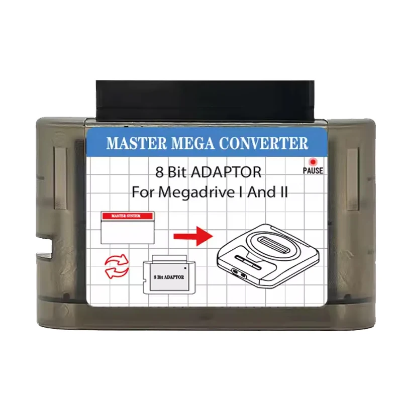 Adaptateur de système maître, convertisseur de cartouche de jeu 8 bits pour SEGA Mega drive, adaptateur 16 bits pour Console de jeu vidéo I/II 1er/2ème