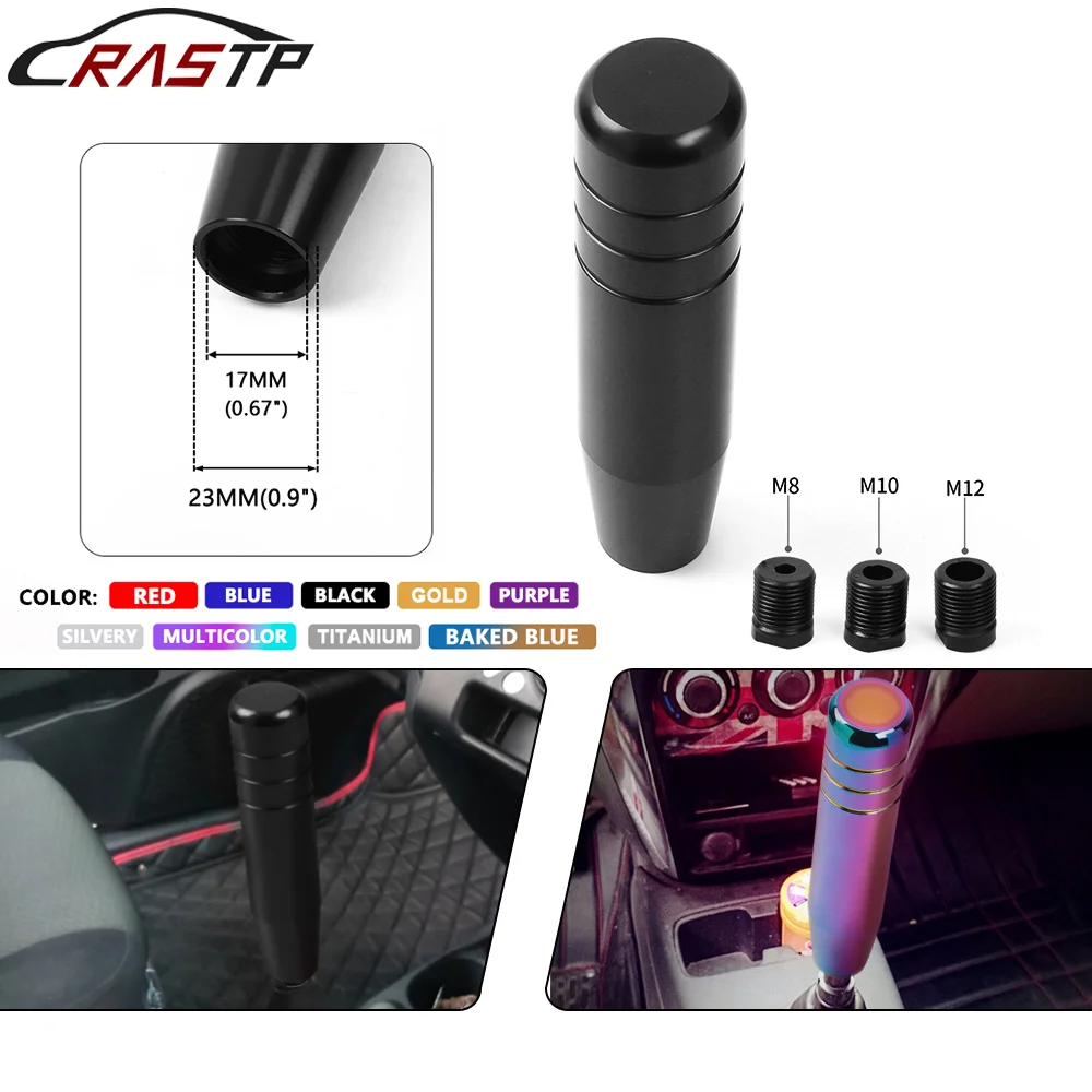 

RASTP-Universal 180MM Aluminum Gear Shift Knob 18cm Extended Manual Transmission Gear Shift Lever Knob RS-SFN131