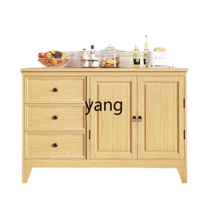 

LMM solid wood storage locker dining side cabinet bedroom living room wall small cabinet