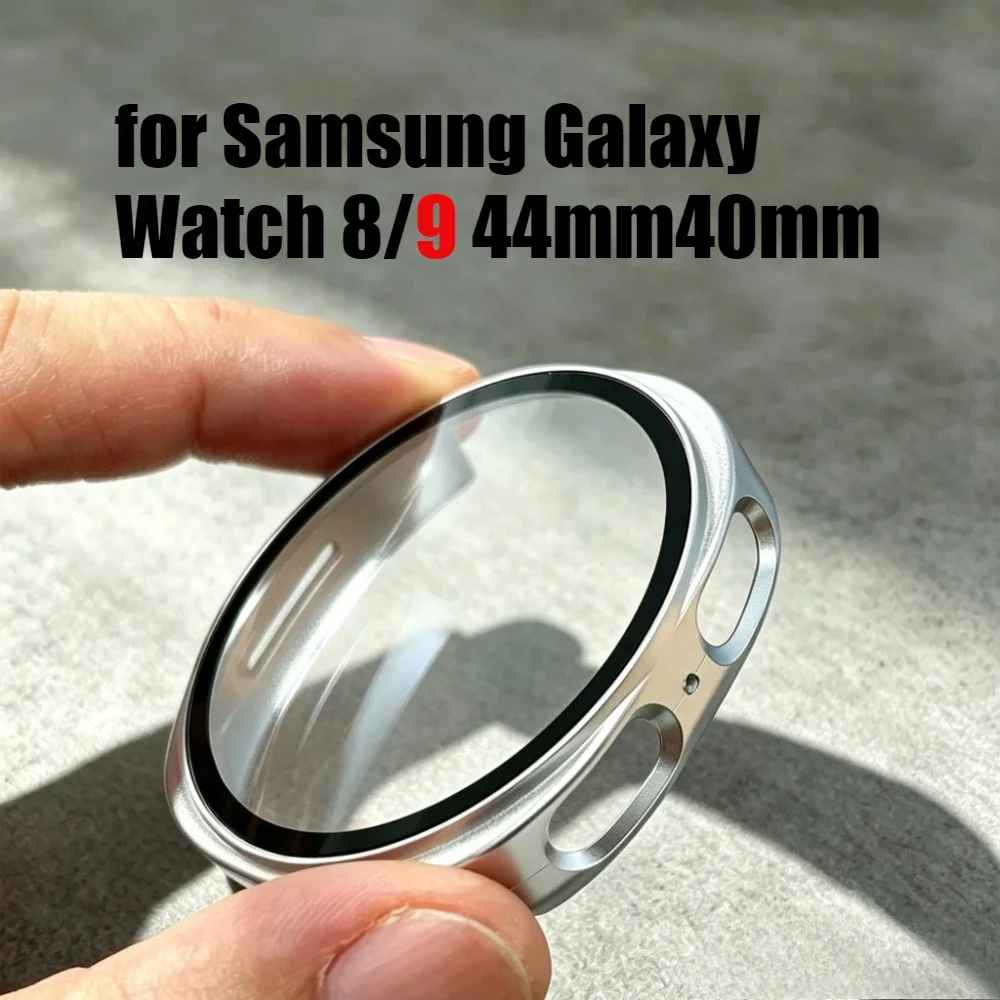 Gehärtetes Glas + PC-Hülle für Samsung Galaxy Watch 8/9 44mm/40mm Vollständig abdeckende Schutzhülle für Galaxy Watch 8 Zubehör – Detail 1
