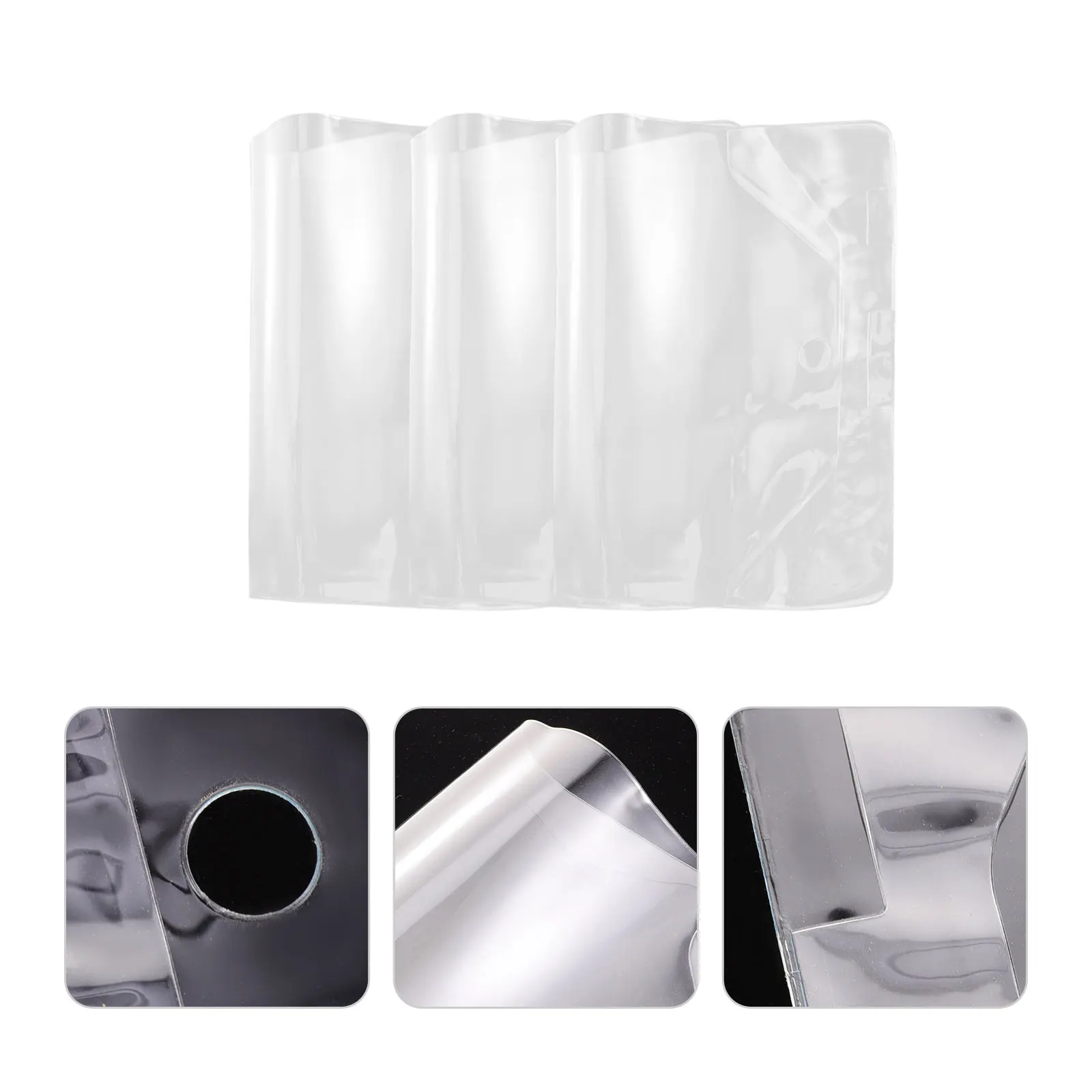 

3 PCS A5 Book Cover Clear Film Protector Books Sleeves Textbook Transparent Protectors Pvc Protective Covers Student