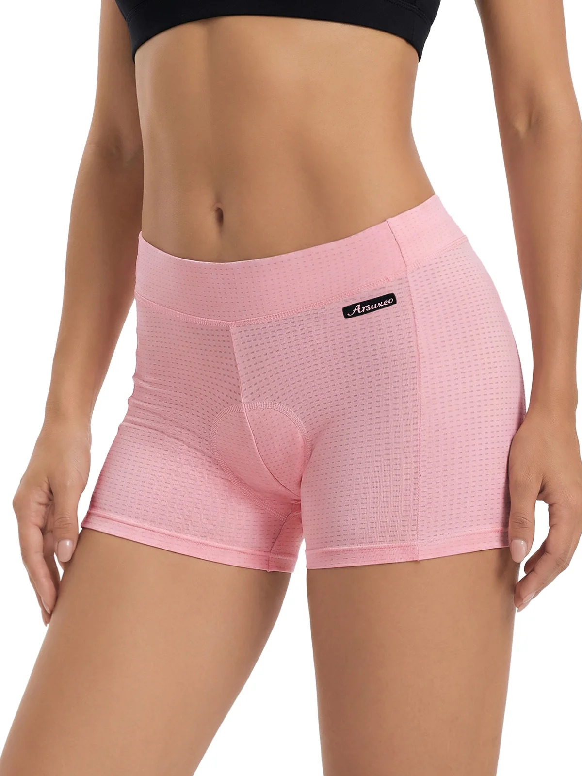 ARSUXEO Damen-Radlerhose mit 4D-Polsterung, bequeme Fahrradunterwäsche mit Polsterung für Radfahrer