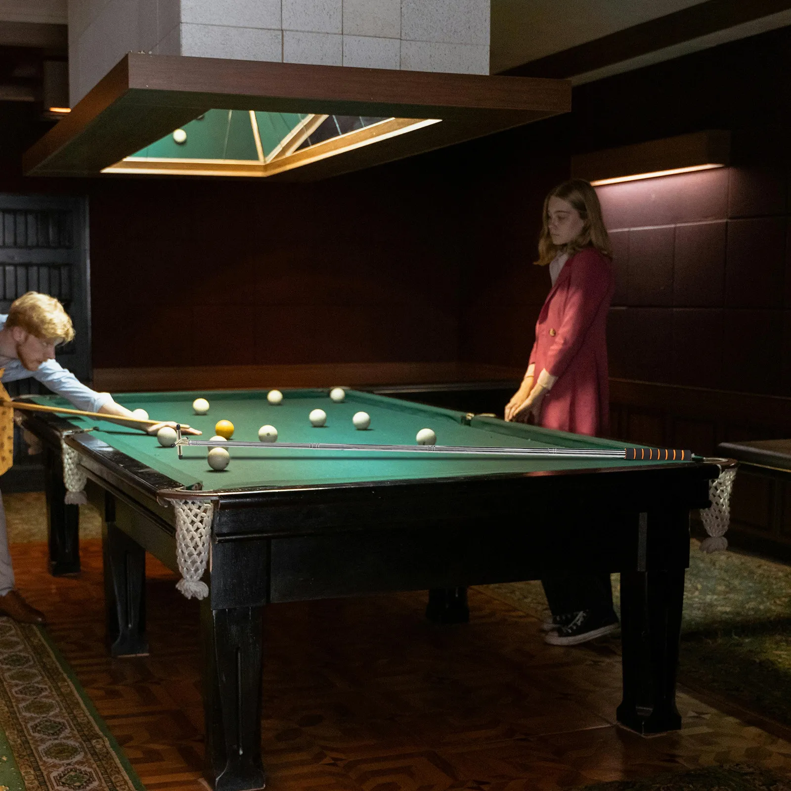 

Retractable Billiards Cue Stick Bridge Stainless Steel Detachable Cross Bridge Head Pool Table Accessory Party Club